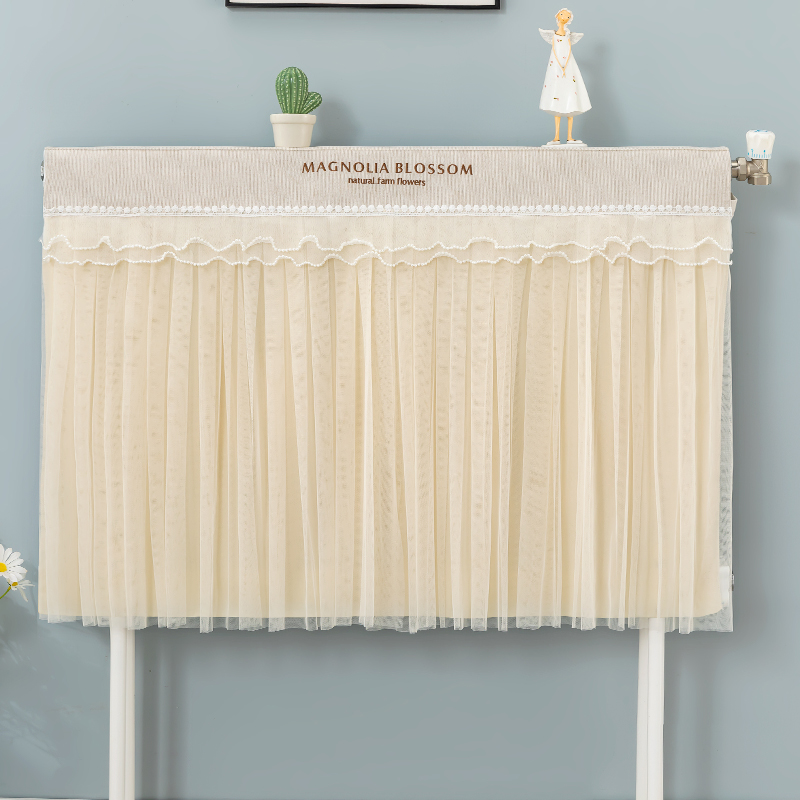 透色暖气片防尘罩遮挡装饰罩老式暖气片罩防熏黑墙蕾丝家用