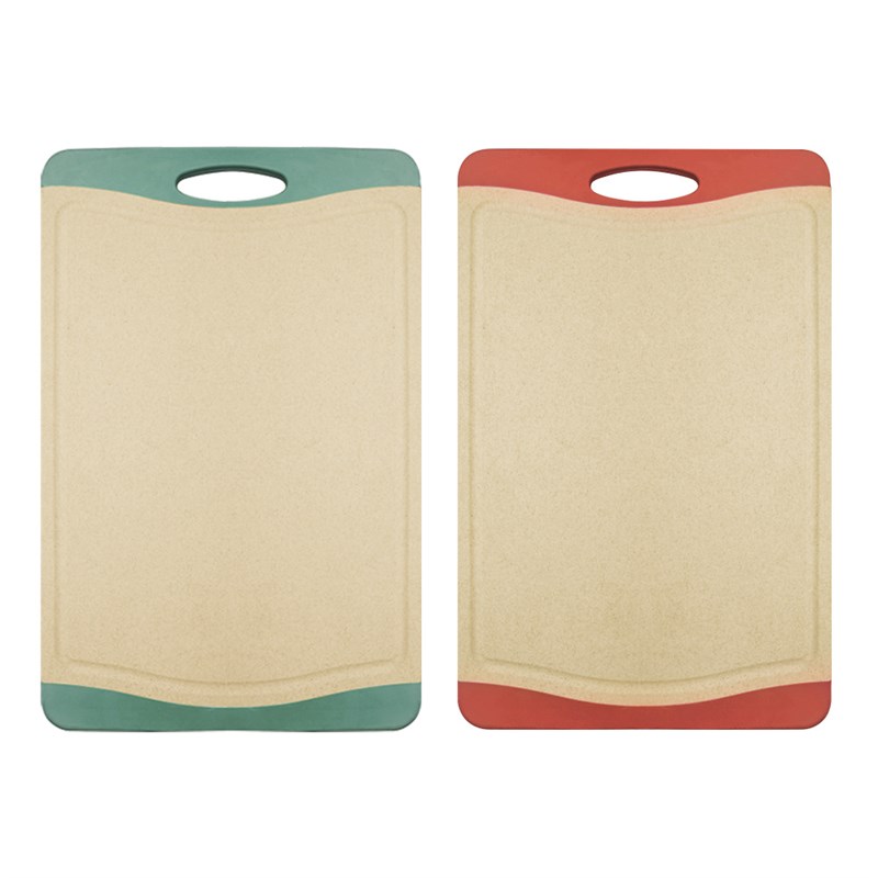 客满多菜板砧板小麦秸秆厨房塑料PP板多功能双面切菜板家用面包板