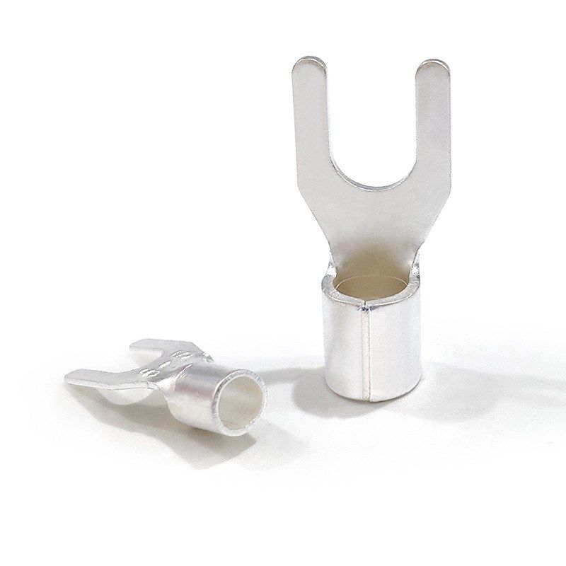 UT叉形裸端子0.5-16平方 Y型冷压接线端子铜线耳 U型铜鼻子接头