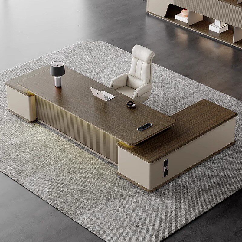 老板桌办公桌椅组合董事长办公室家具轻奢高级感高端总裁桌大班台