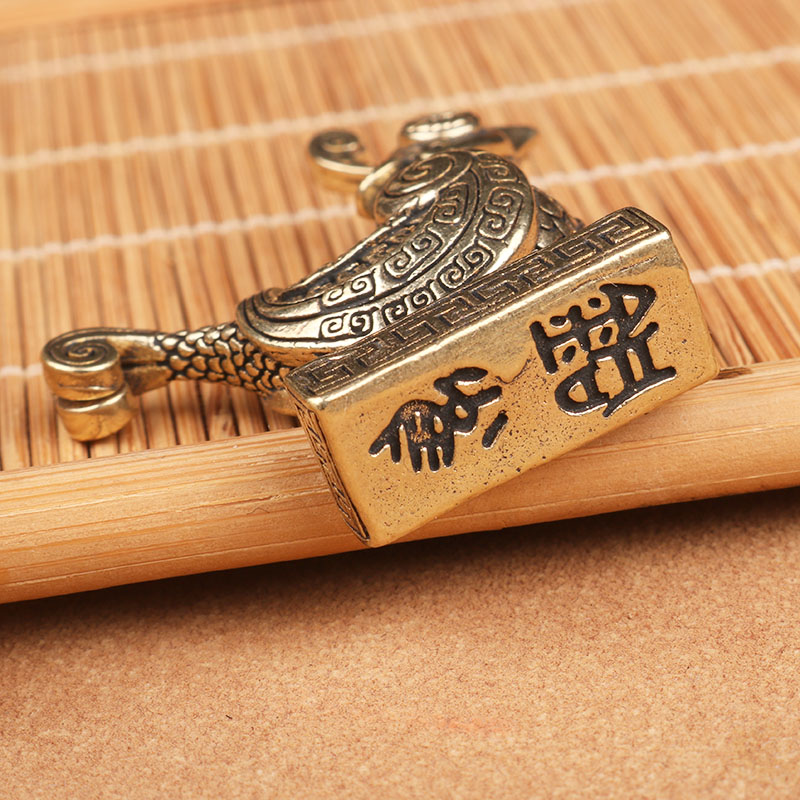 黄铜纯铜工艺品摆件茶桌书桌办公桌小动物手把件铜雀鸟礼品装饰品