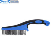 保拉不锈钢304钢丝刷金属铜丝尼龙刷除锈去油工业打磨家保洁5887