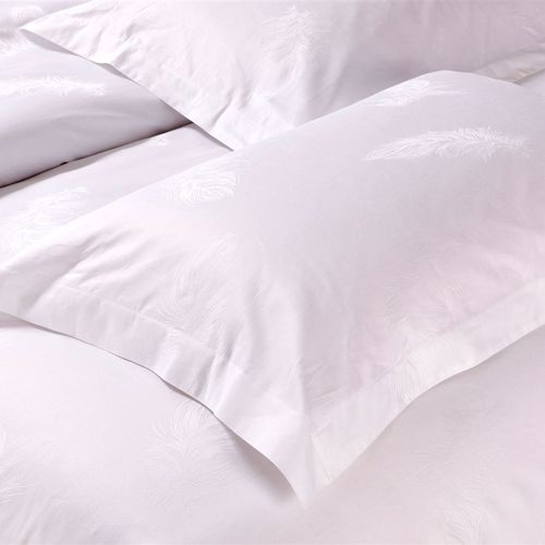 安翔 五星级酒店布草四件套 白色宾馆床上用品贡缎 提花被套床单