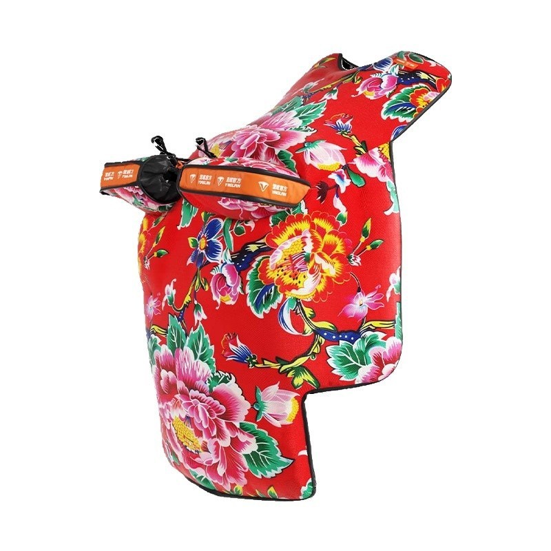 营缆电动车挡风被冬季加绒加厚防水挡风罩防寒2024新款摩托车前挡