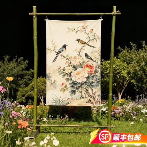 户外竹架订婚中式竹架装饰展示架