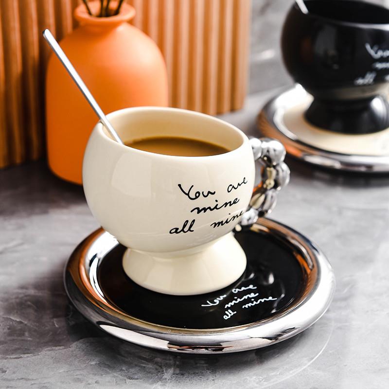 轻奢咖啡杯子高档精致欧式