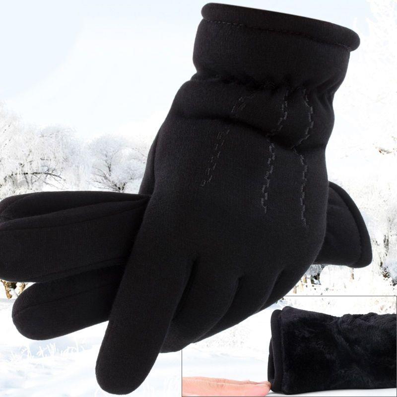 加绒手套男冬棉手套男士手