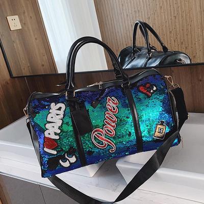 新品短途旅行包女单肩手提