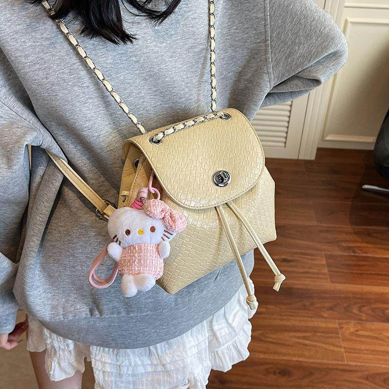 新品韩版气质小众设计双肩包2025夏季新款简约百搭单肩包时尚洋气