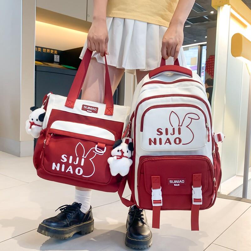 新品书包女小学生3一6年级韩版校园风初中女生高中生减负儿童背包