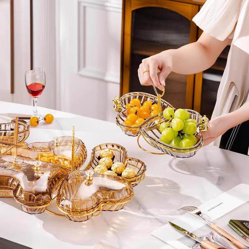 新品网红高颜值水果盘子家用客厅零食干果糖果盘酒吧KTV小食碟收