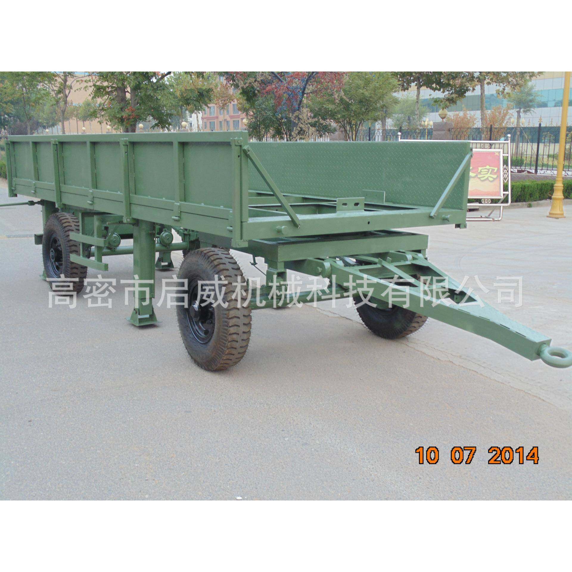 厂家供应5吨设备底盘拖车轻型设备运输车表面喷砂处理