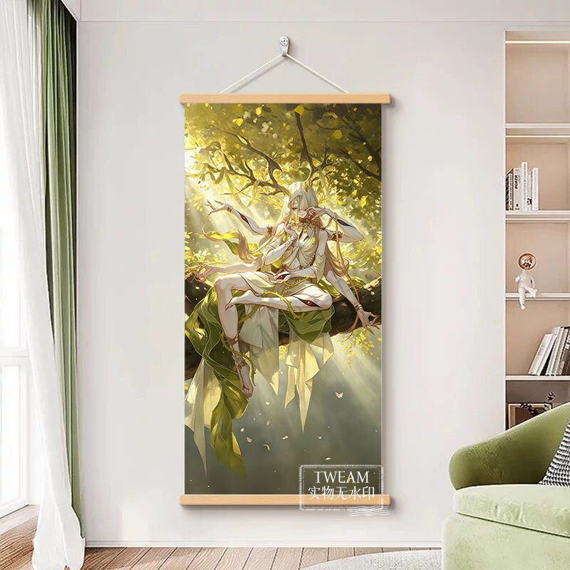 星神立绘药王丰饶挂画崩坏星穹铁道二次元室内挂墙挂轴装饰海报
