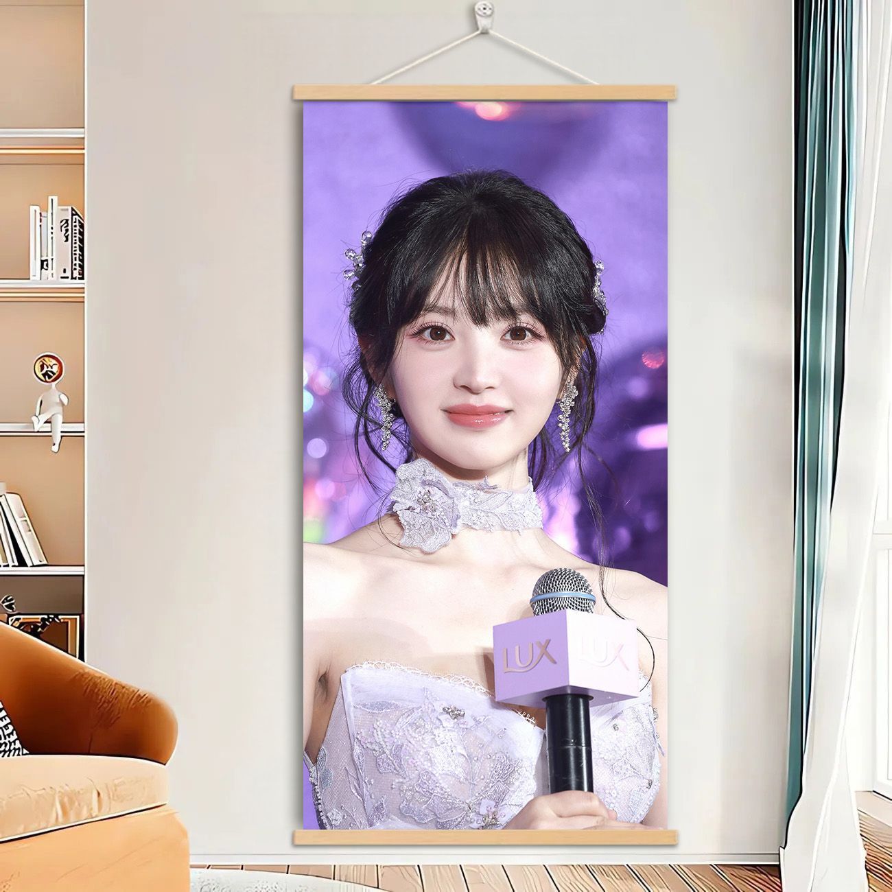明星田曦薇时尚人物挂画现代艺术客厅装饰画卧室挂墙宿舍装饰挂画