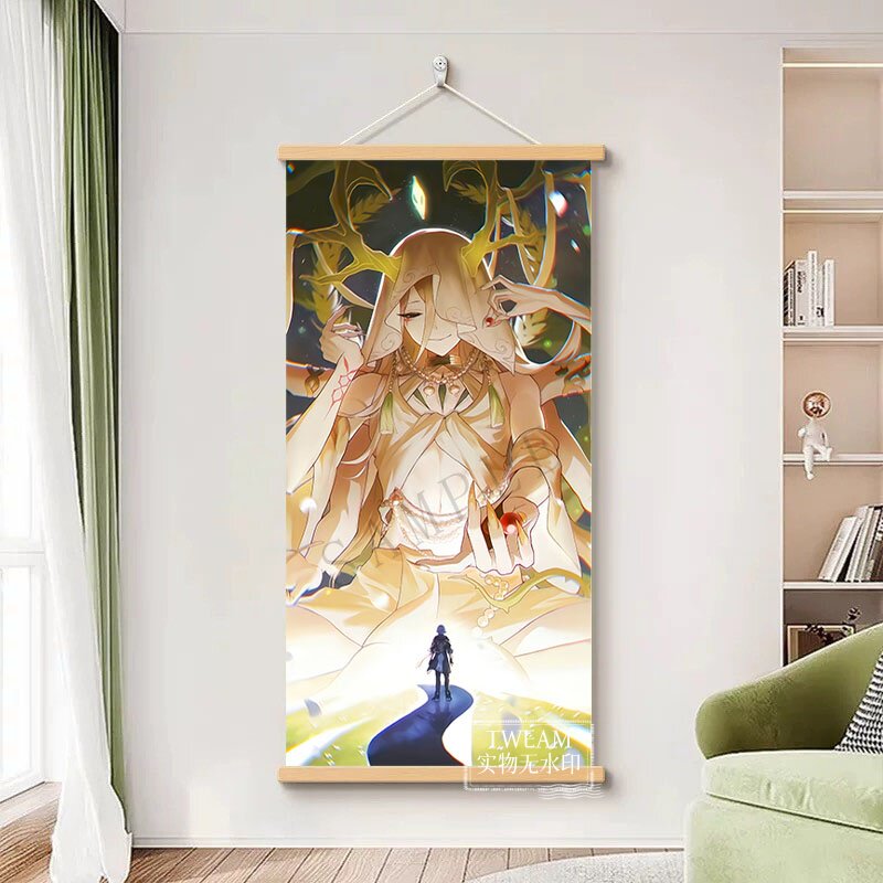 星神立绘药王丰饶挂画崩坏星穹铁道二次元室内挂墙挂轴装饰海报