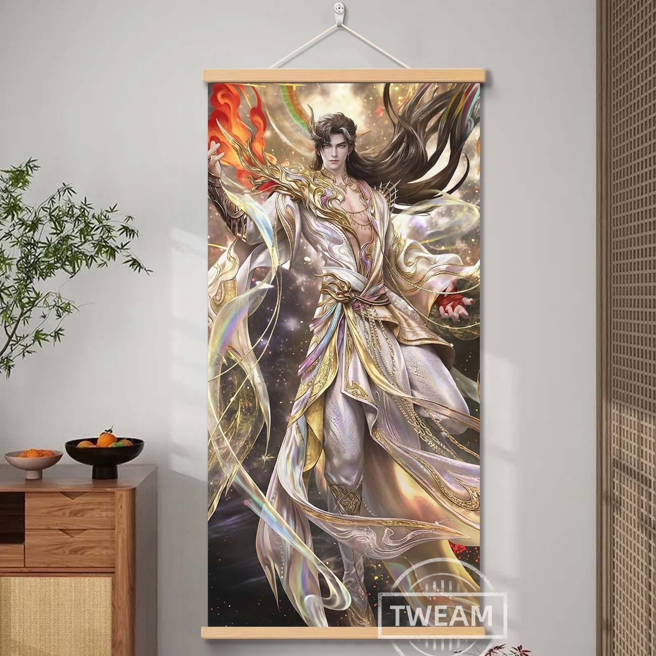 完美世界五周年挂画石昊火灵儿清漪云曦柳神国漫周边海报送朋友