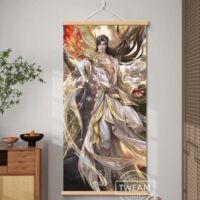 完美世界五周年挂画石昊火灵儿清漪云曦柳神国漫周边海报送朋友