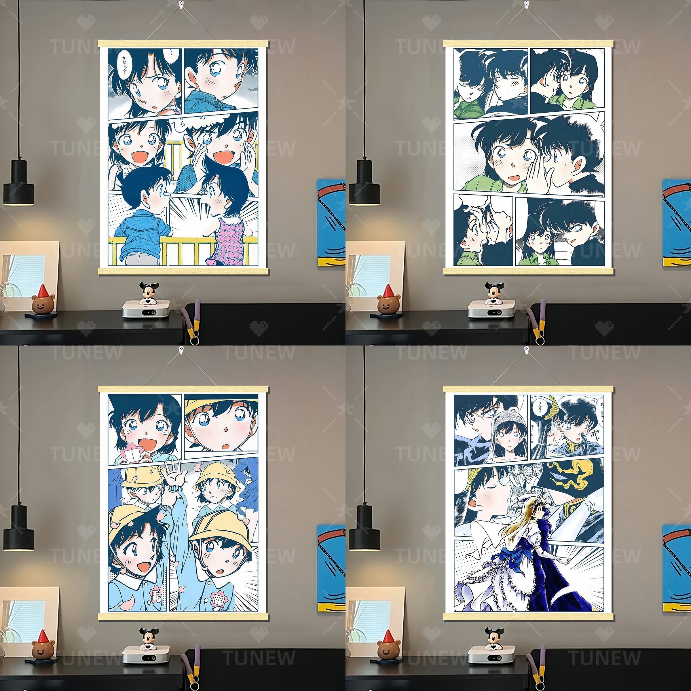 名侦探柯南新兰CP青梅竹马挂画宿舍卧室送朋友礼品卡通动漫装饰