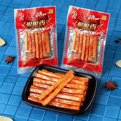 网红怀旧小吃根根香辣条调味面制品经典8090后小卖部商超同款零食