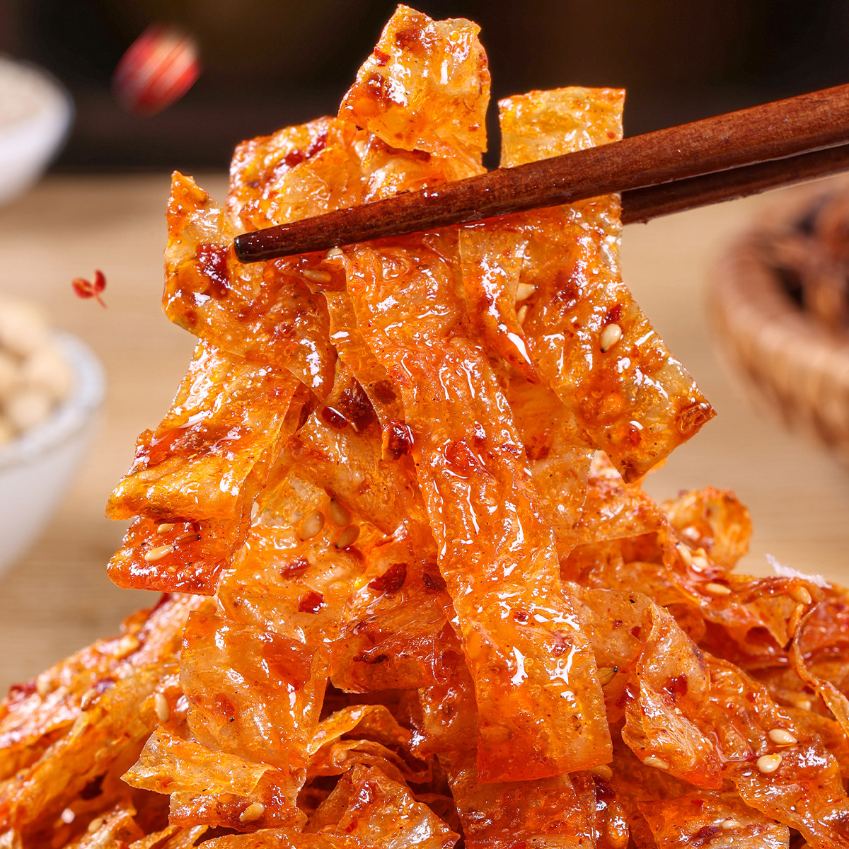 筋豆云开袋即食辣条包装宿舍办公室小吃零食追剧解馋休闲解馋零食