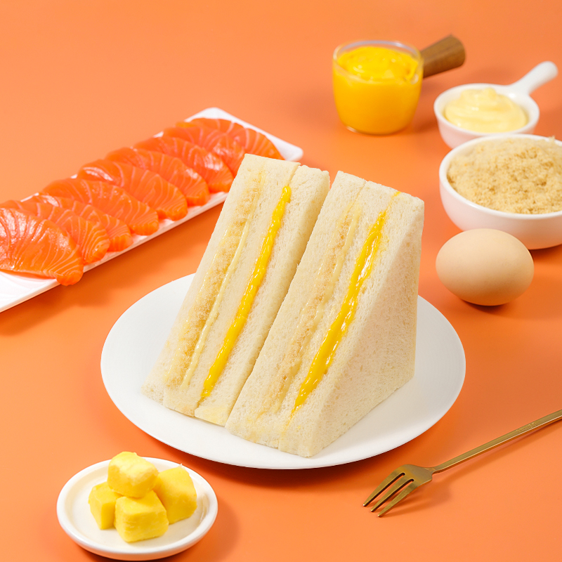 金枪鱼松黄油三明治面包儿童营养早餐吐司小零食休闲食品解馋饱腹