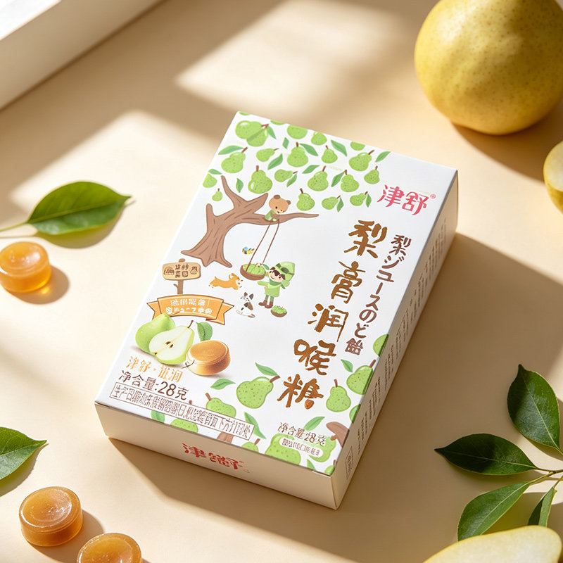 多种口味硬糖果办公室宿舍休闲零食津舒润喉糖梨膏味枇杷味润喉糖