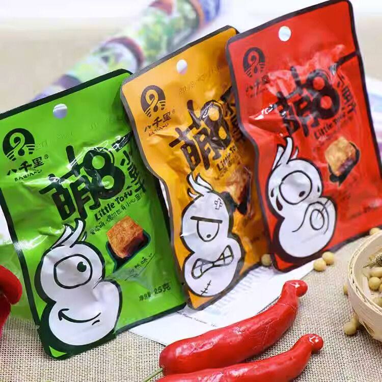 八千里豆腐干香豆干零食袋装小吃零食麻辣孜然香辣味豆腐干
