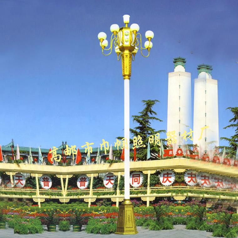 厂家供应道路中华灯M8米9米10米12米马路45W市政8叉9led中华华灯