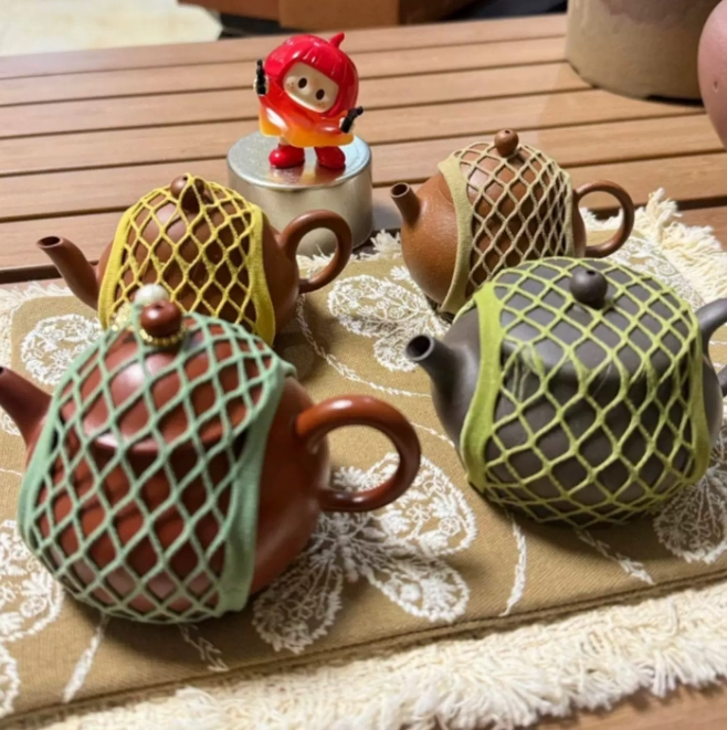 茶壶茶杯防磕碰收纳网兜