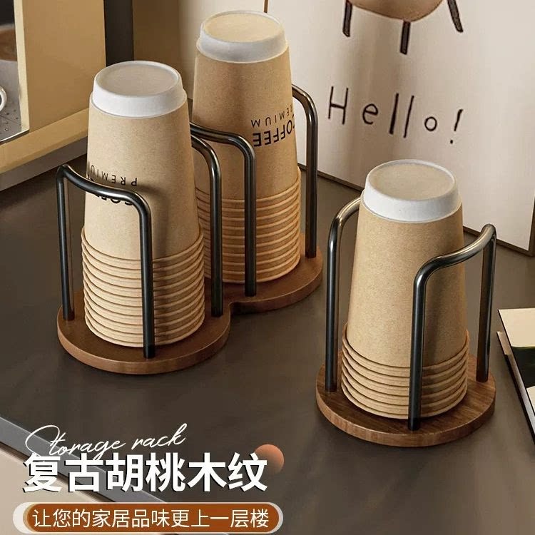 胡桃木一次性纸杯取杯器