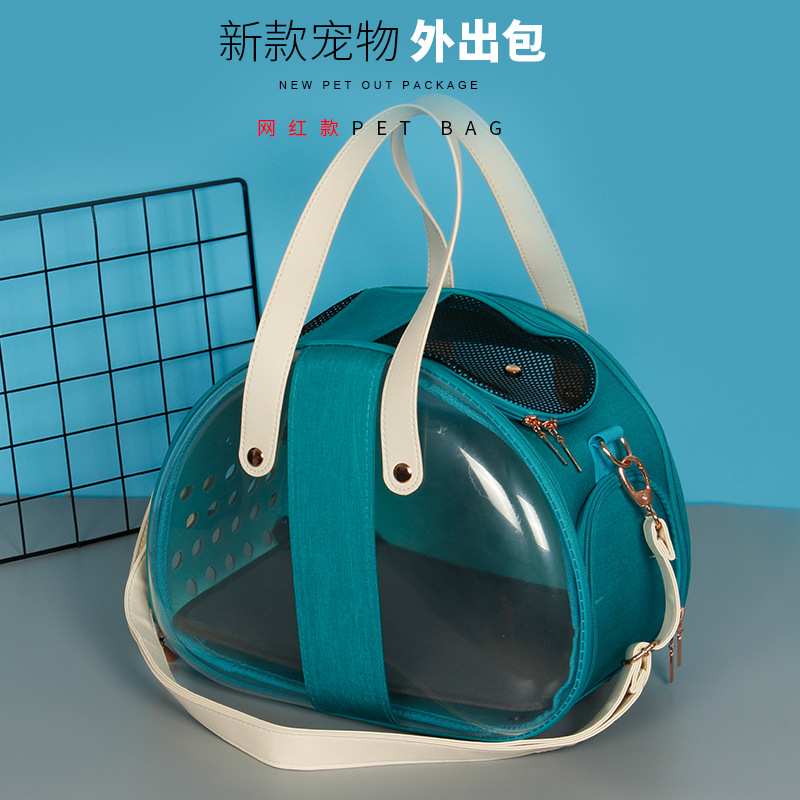 外出猫咪手提猫包背包宠物便携大容量太空L舱双肩狗狗用品透明透