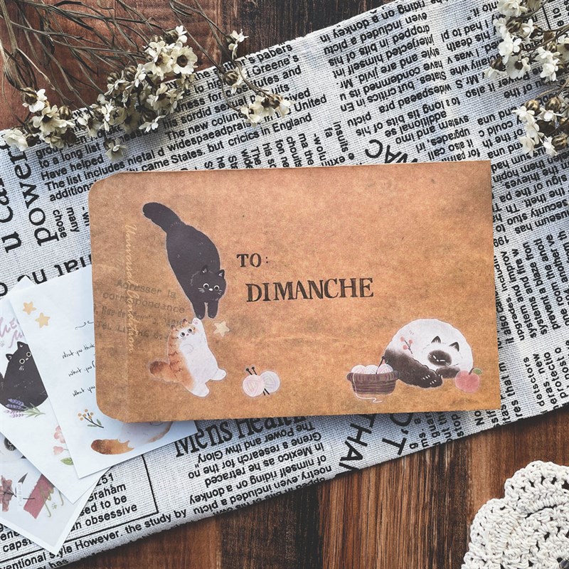 转印贴纸手账贴纸本子装饰可爱猫咪日期邮票酒瓶