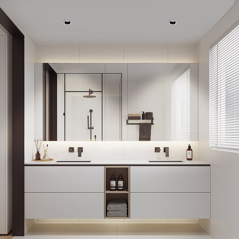 防水筒灯防眩浴室卫生间防雾天花灯嵌入式镜前灯厕所开孔75 80mm