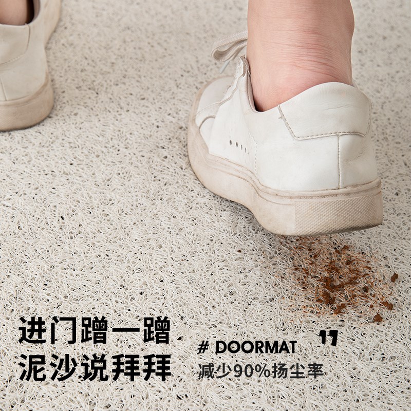 入户门垫进门地垫高级感2025新款家用玄关卡通丝圈脚垫蹭土防滑垫