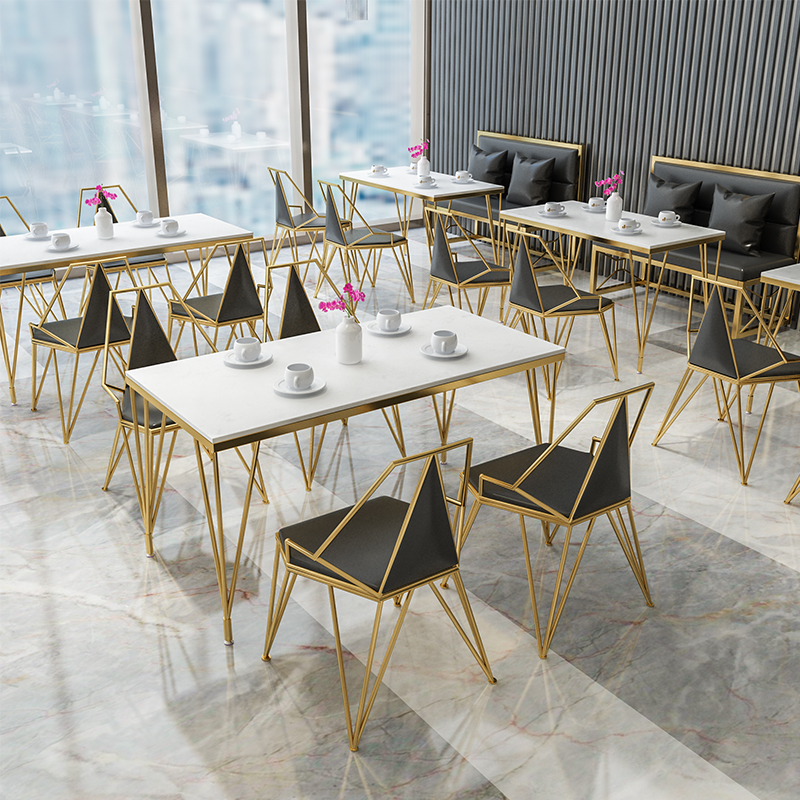 奶茶店桌椅组合甜品店简约清新休闲咖啡厅小吃店饮品餐饮店沙发