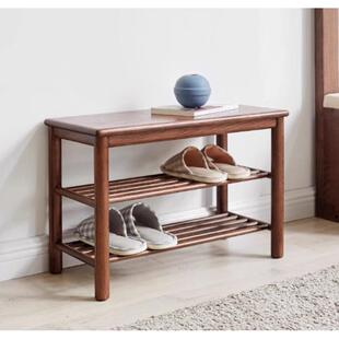 凳现代简约换鞋 架家用门口试鞋 凳 凳纯实木鞋 橡木穿鞋