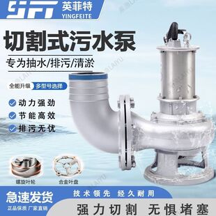 英菲特永磁变频鱼塘切割高效污水泵节能排污泵泥浆泵淤泥抽粪