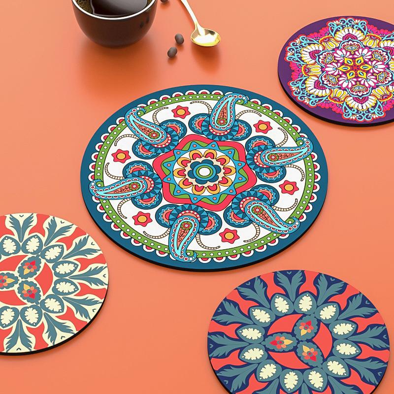 家用加厚防滑耐热餐垫防水放油午餐隔热垫茶杯垫子高级感防烫碗垫