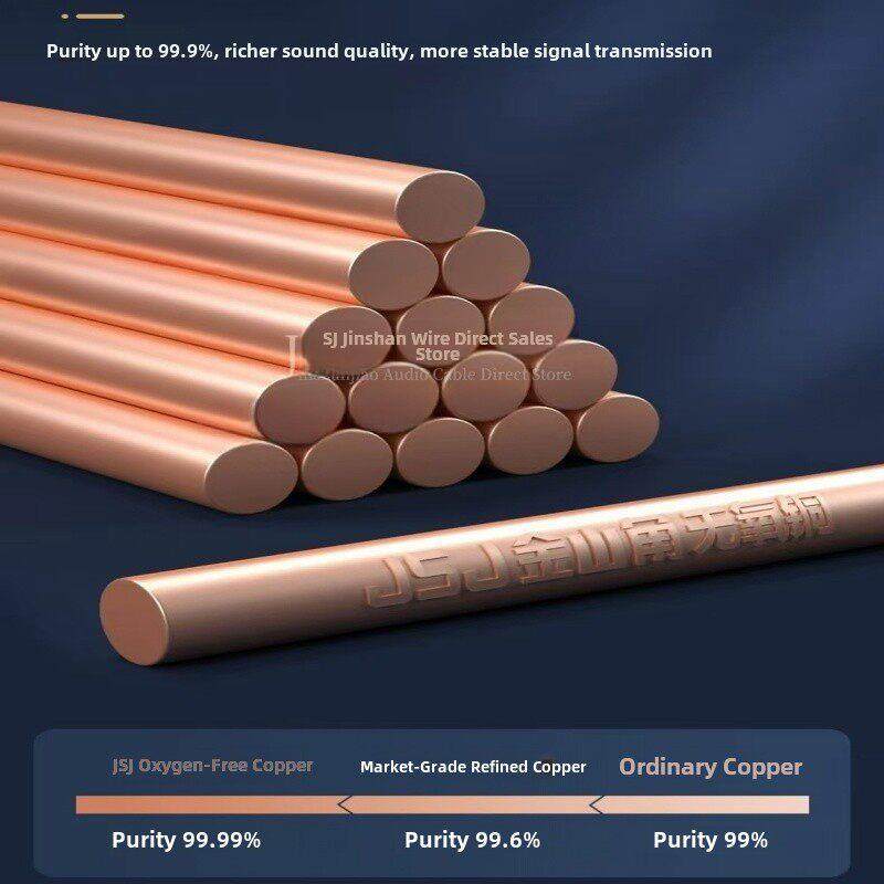 JSJ金山角音响线纯铜音箱线功放音响连接线无氧铜吸顶喇叭专用线