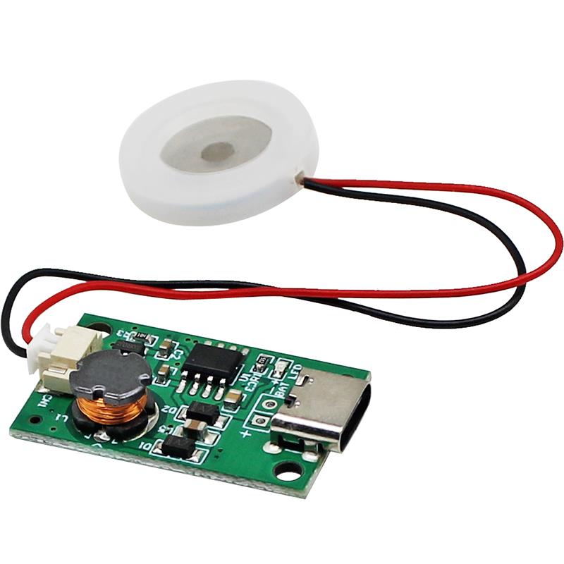 超声波雾化片喷雾加湿器USB喷雾模块空气保湿16mm换能片驱动板5V