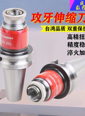 BT30BT40丝攻刀柄CNC攻牙刀柄过载保护刀把浮动攻牙器G0312 G1224