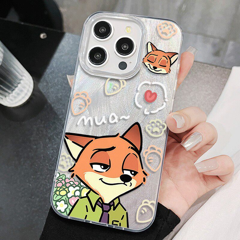 送花尼克情侣iPhone12羽纱小米17ULTRA硬卡通苹果16高颜值HI畅享70PLUS手机壳14pro带挂绳13适用15ProMax可爱