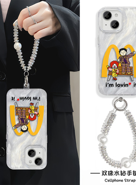 iPhone16适用硬15羽纱14plus苹果13手机壳带挂绳12ProMax高级感陈奕迅M周边OPPOReno14红米K80一加ACE5荣耀GT