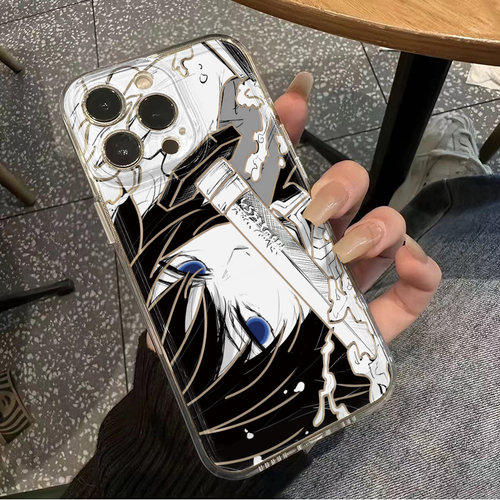 荣耀MAGIC8手机壳iPhone15透明软真我GT8Pro刀鞘富冈义勇17ProMax适用华为NOVA16卡通VIVOIQOOz11x动漫苹果14