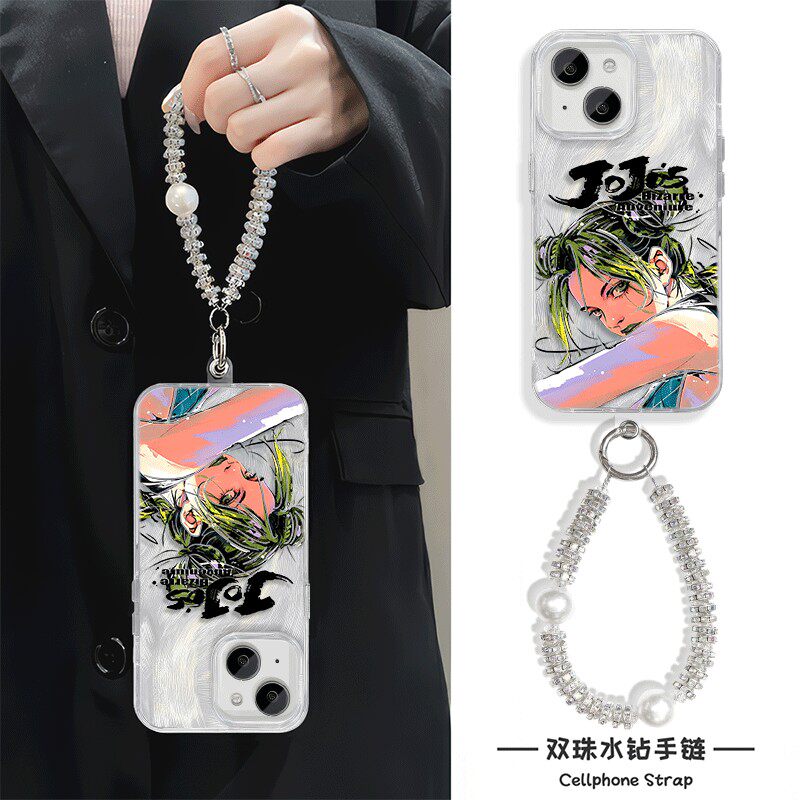 手机壳带挂绳16ProMax苹果1213适用iPhone17硬14羽纱15PLUS高颜值空条徐伦华为麦芒40荣耀MAGIC8OPPOFINDX8S