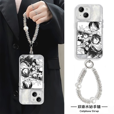 手机壳带挂绳16ProMax苹果1213适用iPhone17硬14羽纱15PLUS野良神动漫华为PURA80真我v70VIVOY300T红米K80PRO