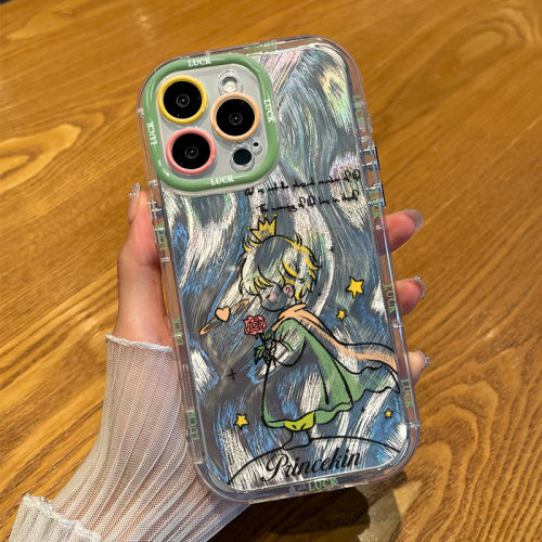 华为畅享90ins风iPhone13手机壳软小清新小米17泡芙羽纱红米NOTE15苹果16plus适用14ProMax夏日花朵VIVOx300s