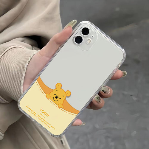 OPPOReno16透明软14卡通红米TURBO5手机壳iPhone15可爱维尼熊苹果17ProMax适用13动漫VIVOx300少女心荣耀x70i