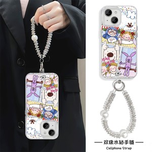 17ProMax苹果13硬12羽纱OPPOReno15可爱coco女孩14PLUS卡通适用iPhone16手机壳带挂绳a6少女心VIVOS50PROMINI