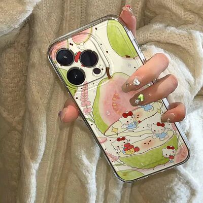 华为畅享80ins风芭乐凯蒂猫苹果17PRO软可爱华为NOVA15适用16PLUS透明iPhone13手机壳12ProMax卡通OPPORENO14